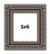 Photo Size Ornate Black Picture Frame - UV Acrylic, Foam Board Backing, Hanging Hardware